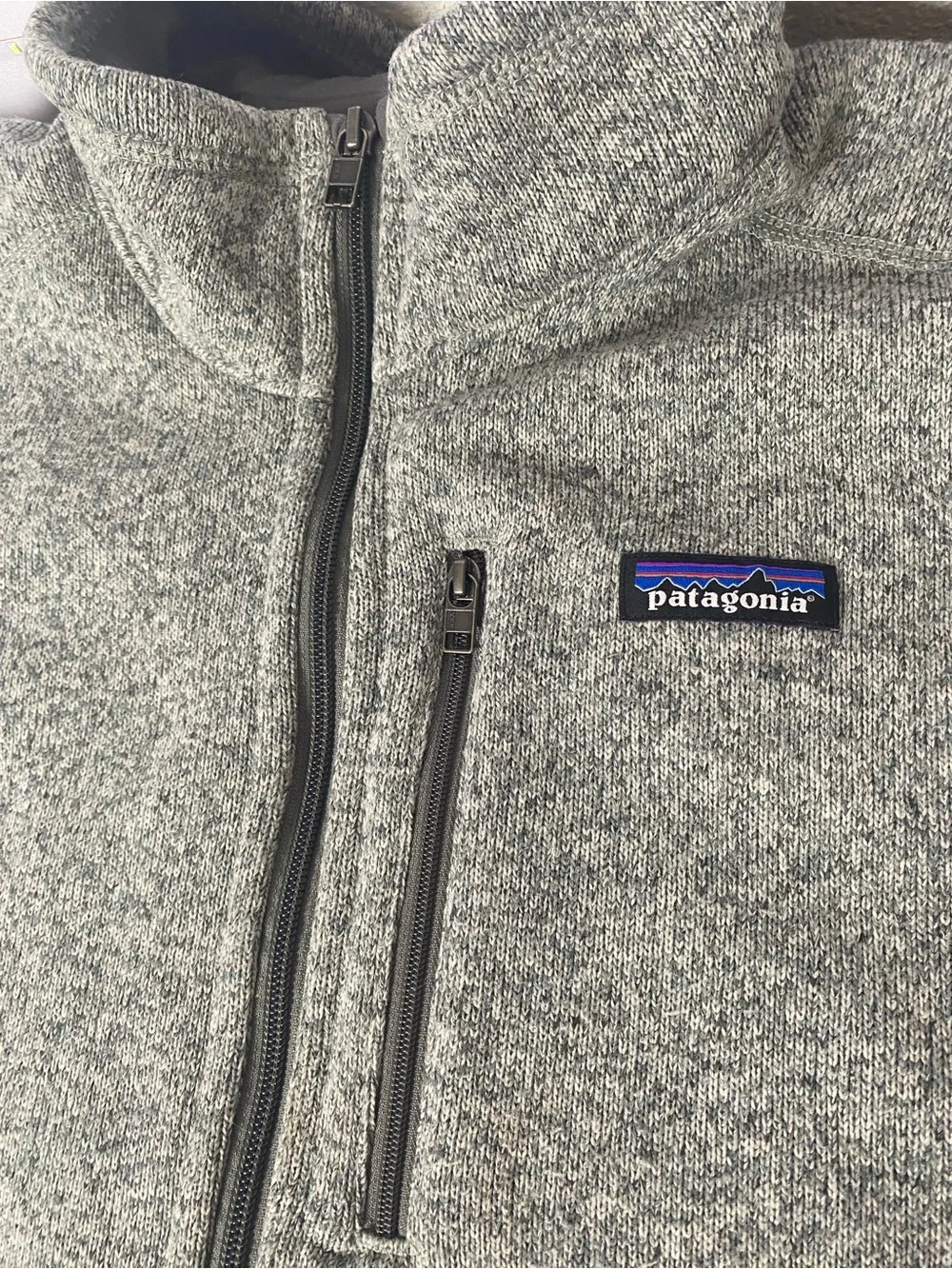 Patagonia Men's Better Sweater Fleece Vest XXL Gray Full zip Pockets